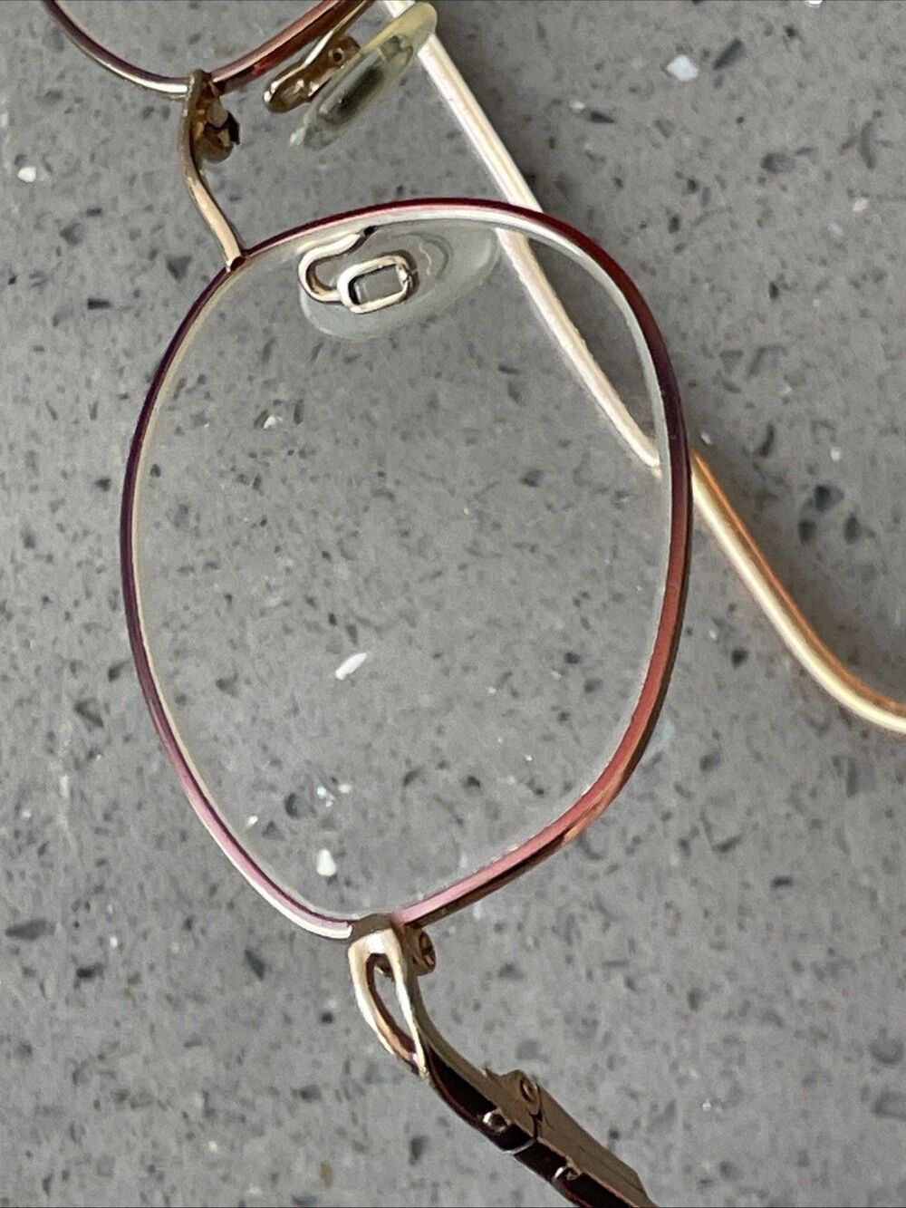 Easyclip Eyeglasses Frames ONLY Brown Full Rim 52-17-135 30 Gold - Picture 14 of 15